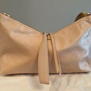 MR. G   Champagne Pink/Brushed Gold Hammered Shoulder/Crossbody Bag